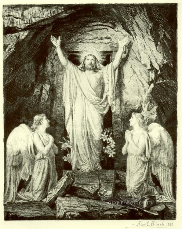 Resurrección de Cristo Carl Heinrich Bloch Pintura al óleo